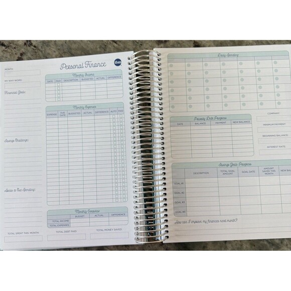 The Budget Mom Live Rich Planner Personal & Finance Undated Sz: 8 3/4” X 9 1/2” - Picture 4 of 14
